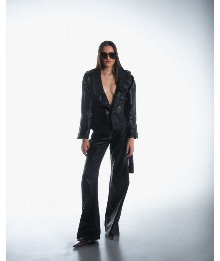 Iraida Lacey Vegan Leather Pants 